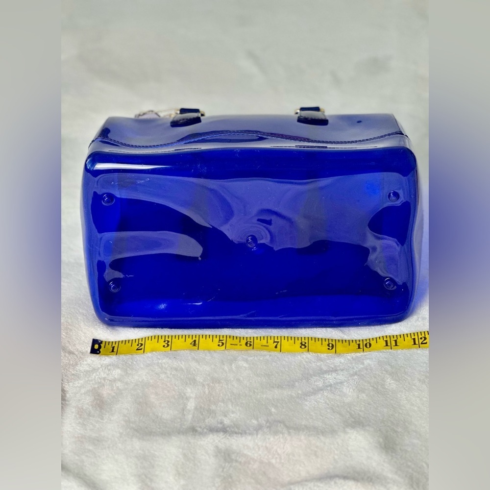 Furla Glossy Royal Blue Candy  Handbag - Picture 5 of 7